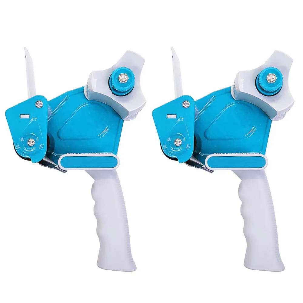 2 PC Heavy Duty Tape Gun Dispenser Packing Machine Shipping Sealing Roll Cutter