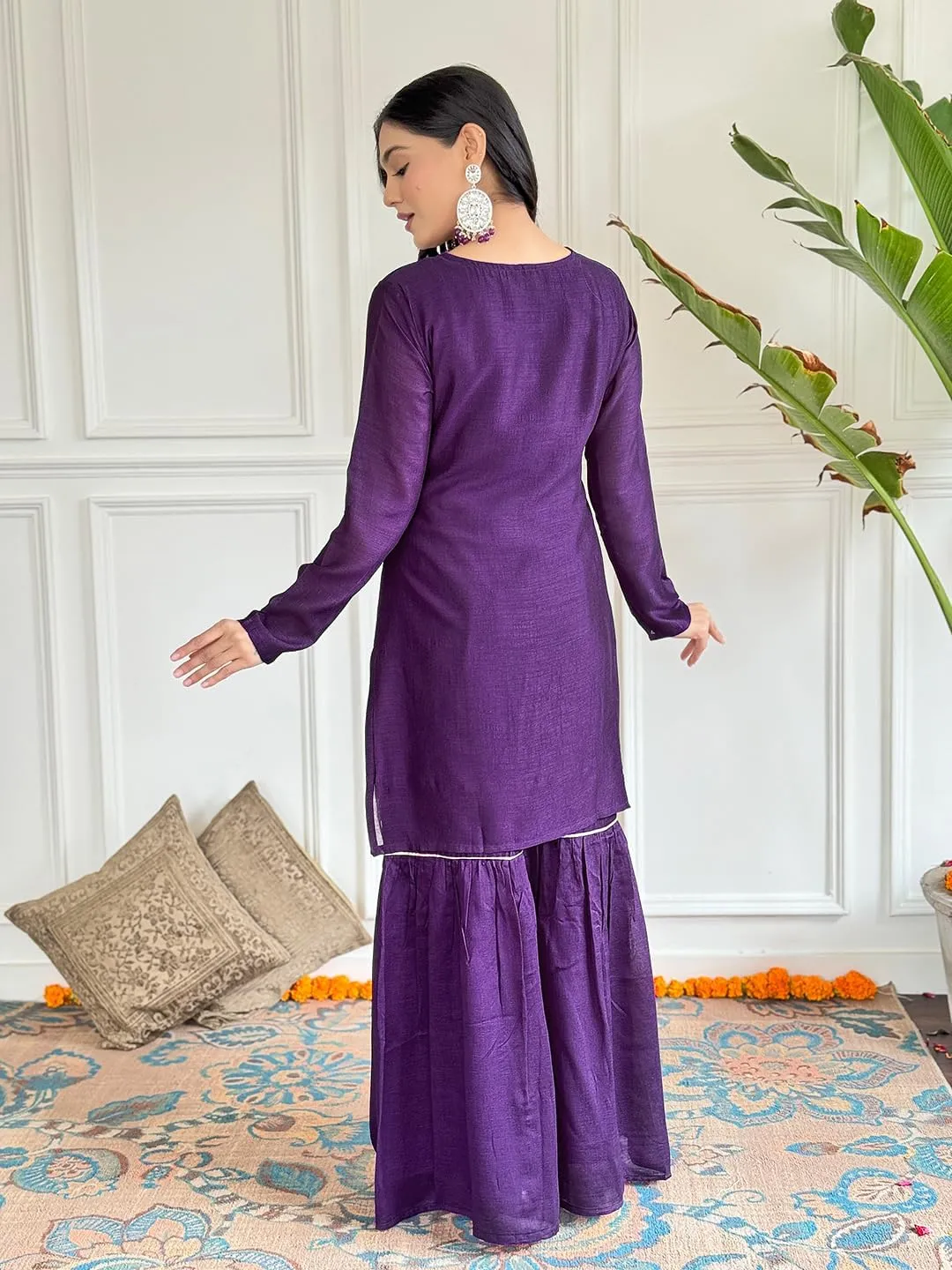 Anarkali Kurti with Pant and Dupatta 3 Piece Suit Set for Women Indian Traditional Party Wear outfit