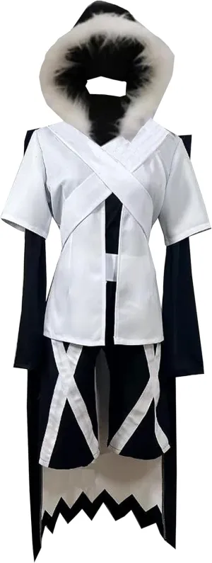 Anime Cosplay Costume Sans White Cloak Coat Pants Mens Uniform Suit Halloween Outfit