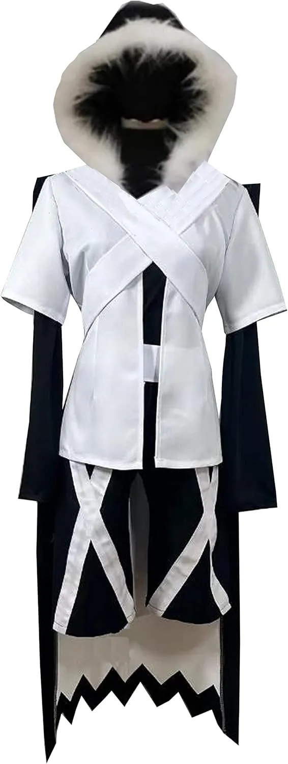 Anime Cosplay Costume Sans White Cloak Coat Pants Mens Uniform Suit Halloween Outfit