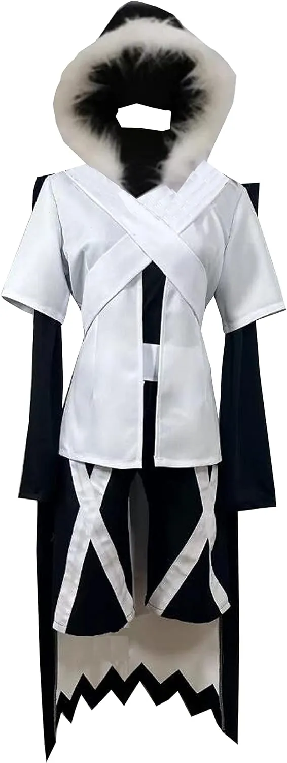 Anime Cosplay Costume Sans White Cloak Coat Pants Mens Uniform Suit Halloween Outfit