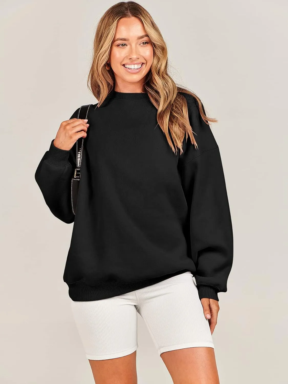 ANRABESS Oversized Sweatshirt for Women Crewneck Y2K Hoodies Fleece Casual Comfy Pullover Top Fall Outfits Clothes 2025
