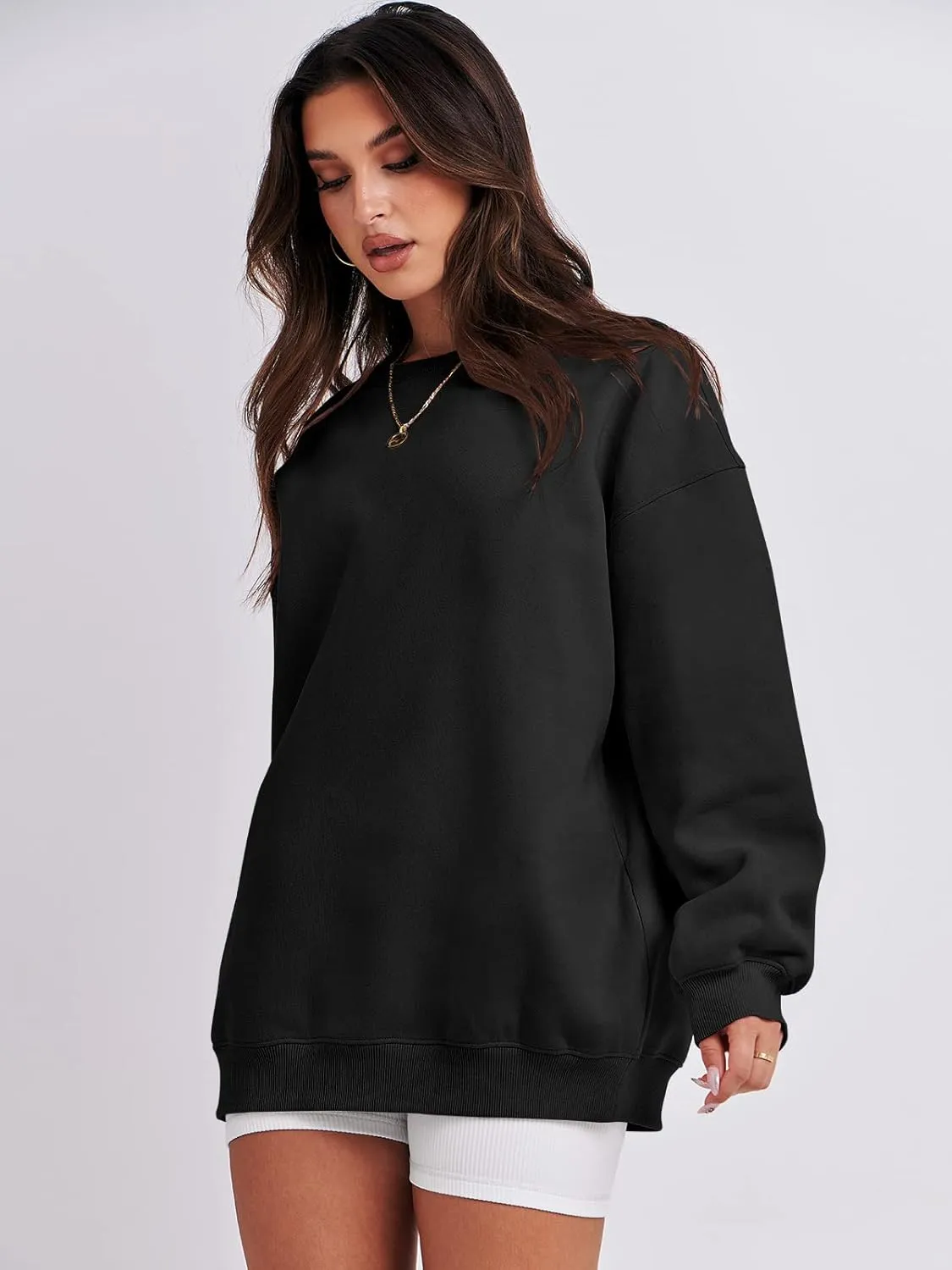 ANRABESS Oversized Sweatshirt for Women Crewneck Y2K Hoodies Fleece Casual Comfy Pullover Top Fall Outfits Clothes 2025