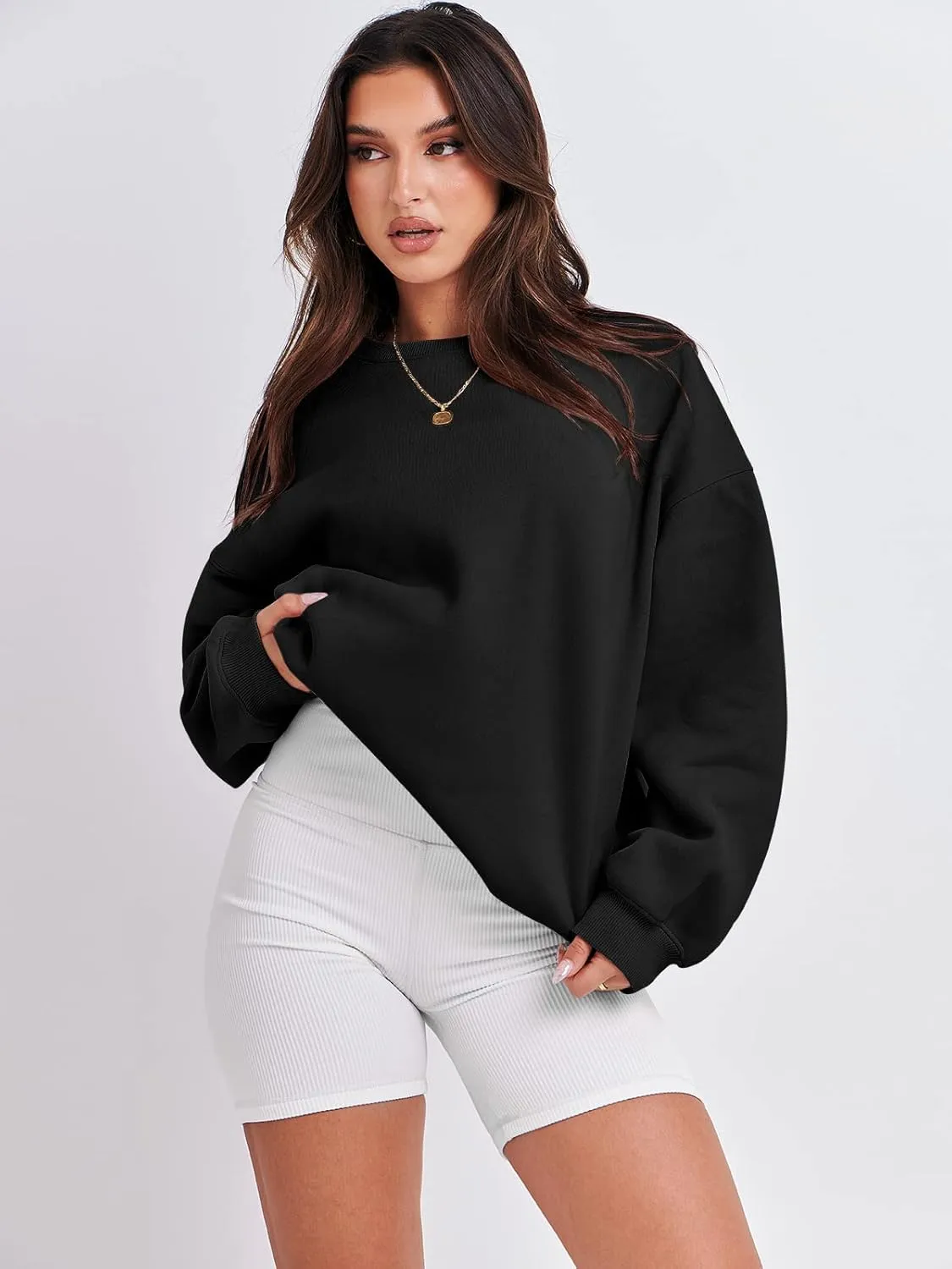 ANRABESS Oversized Sweatshirt for Women Crewneck Y2K Hoodies Fleece Casual Comfy Pullover Top Fall Outfits Clothes 2025
