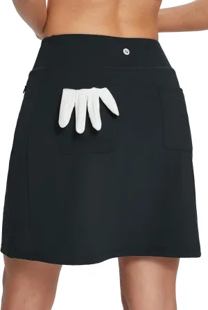 baleaf Women's 20" Golf Skirts Knee Length Skorts Athletic Modest Long Active Casual Pockets UV Protection