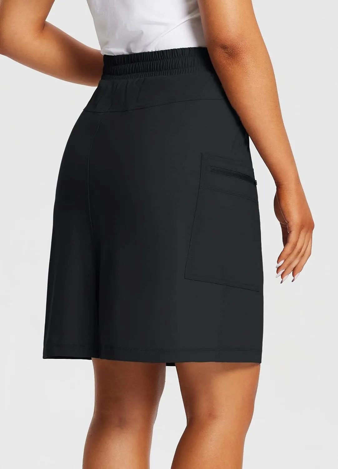 baleaf Women's Skorts Skirts Hiking Cargo Skorts Pockets 19" Knee Length Long Athletic Quick Dry Skirts UPF 50