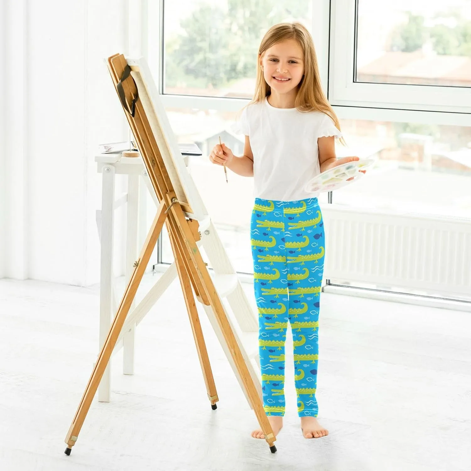 Boccsty Baby Girls Toddler Leggings Kids Yoga Pants Dance Active Tights 4T-10t