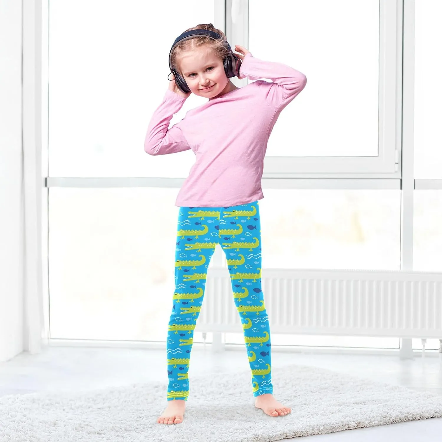 Boccsty Baby Girls Toddler Leggings Kids Yoga Pants Dance Active Tights 4T-10t