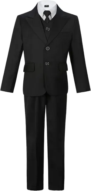 Boys Suits Slim Fit Toddler Tuxedo Suit Set for Dress Clothes Kids Wedding Ring Bearer Outfit