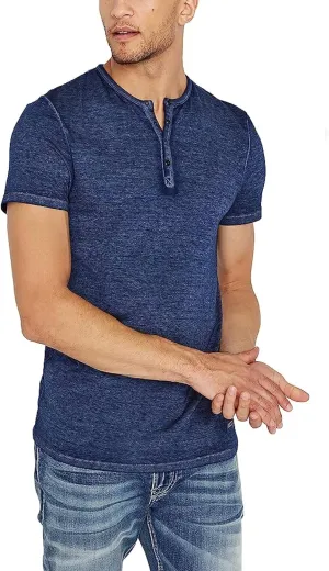 Buffalo David Bitton Men's Short Sleeve Kasum Henley