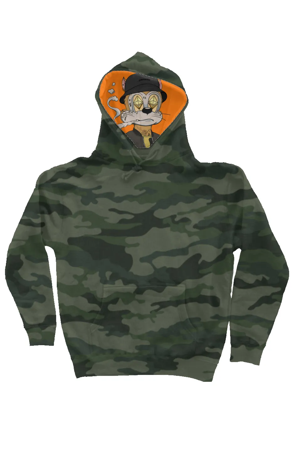 Camo Independent Heavyweight Hoodie feat. TOON #3078