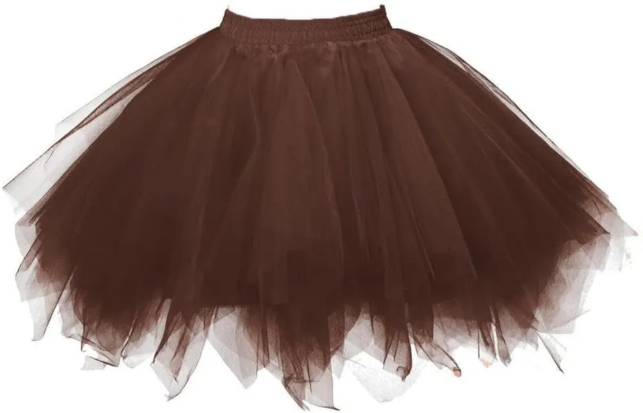 Carnevale New Women Tulle Skirts Knee Length Long Adult Tutu Layered Short Prom Party Midi Skirt Mini Skirt