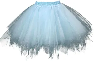 Carnevale New Women Tulle Skirts Knee Length Long Adult Tutu Layered Short Prom Party Midi Skirt Mini Skirt