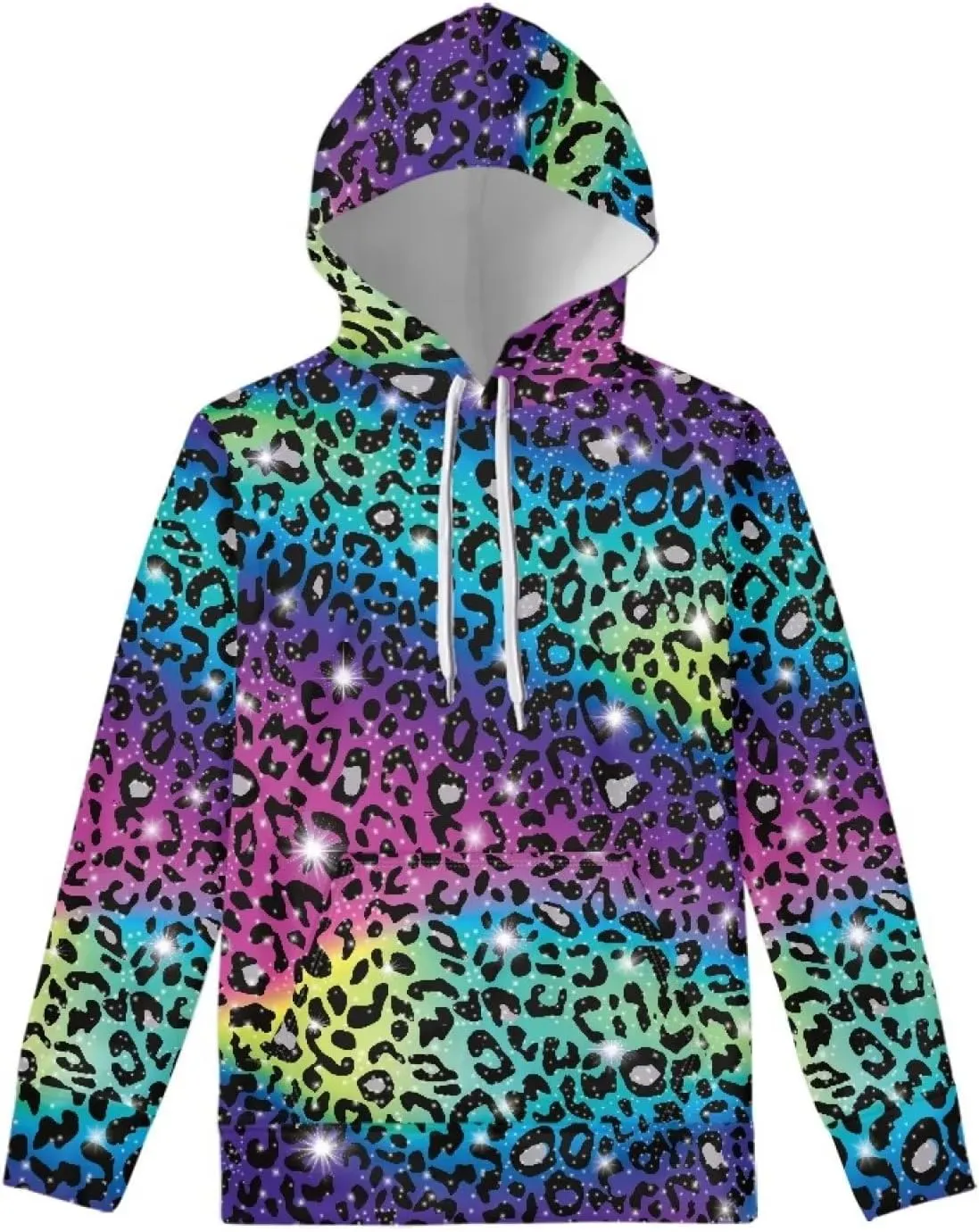 Coloranimal Hoody Drawstring Sweatshirts and Hoodies for Women Teenagers Size XS-6XL