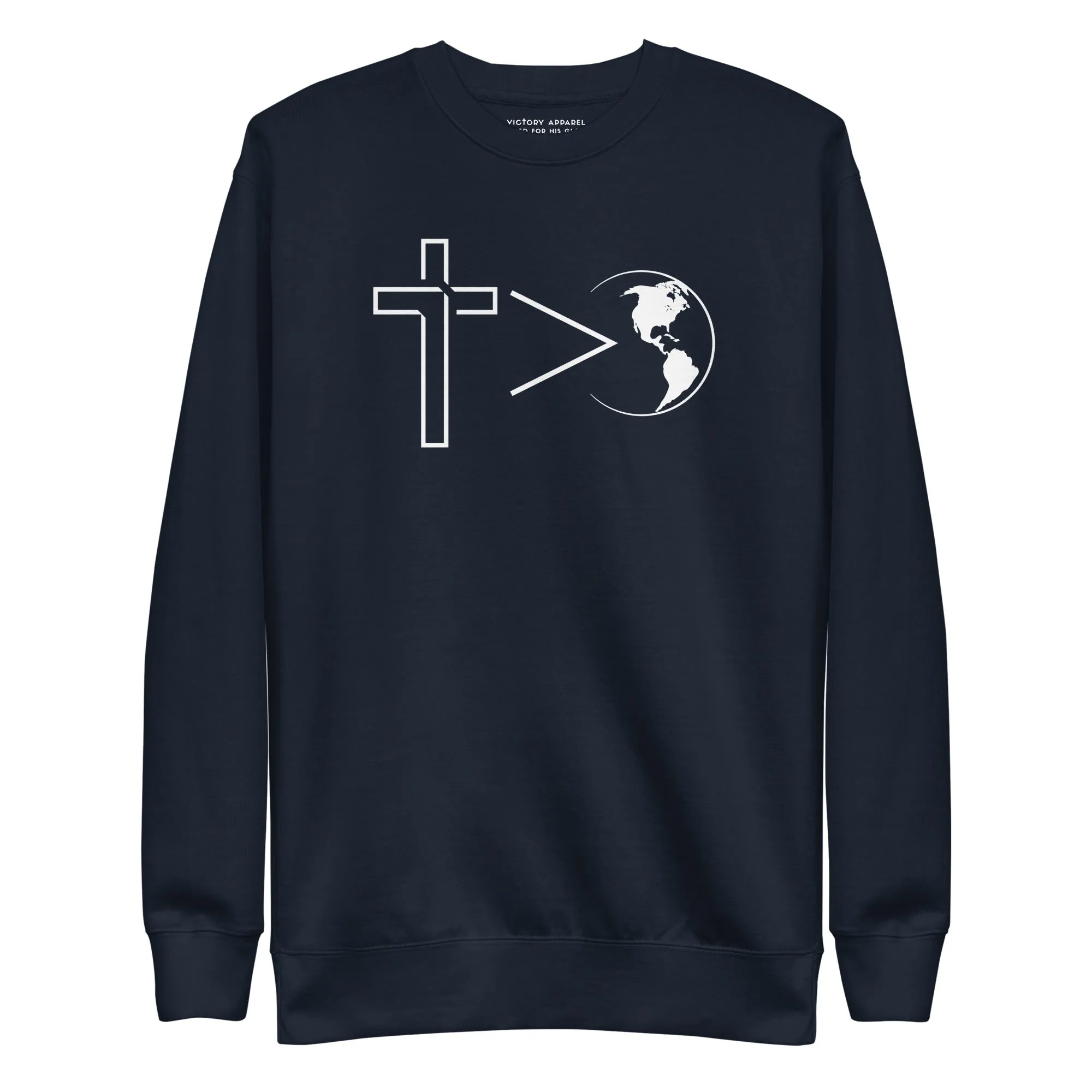 Cross Is Greater Pullover Sweatshirt