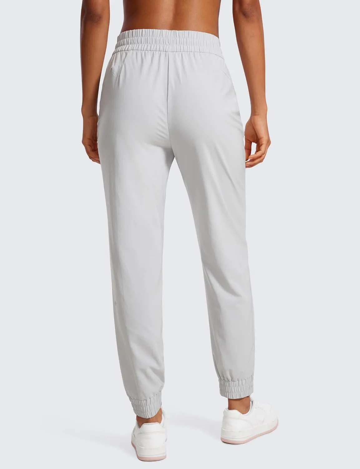 CRZ YOGA Lightweight Joggers for Women Workout Athletic Casual Lounge Travel Pants with Pockets Summer