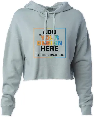 Custom Cropped Hoodies for Womens Add Your Text Image Photo Pullover Hooded Crop Sweatshirt