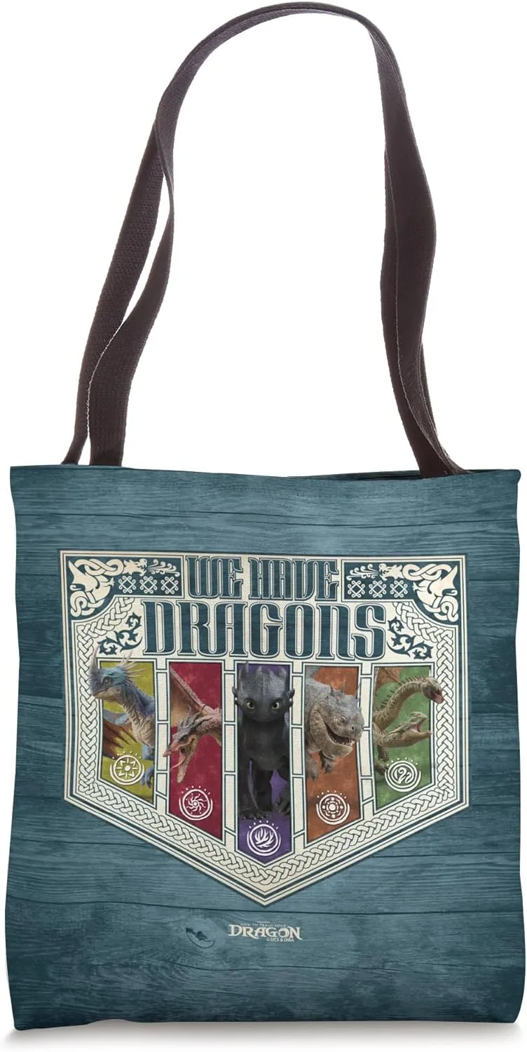 DreamWorks Dragons We Have Dragons Viking Shield Tote Bag