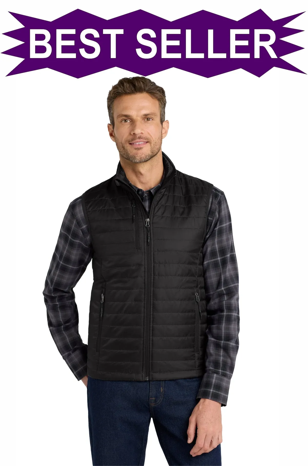 EMBROIDERED - J851 - Port Authority® Packable Puffy Vest
