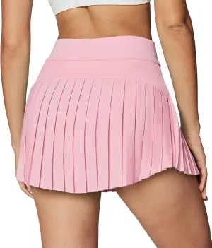 Ewedoos Pleated Tennis Skirts for Women Athletic Skirt with Shorts Underneath Skorts for Woman with Pockets for Golf