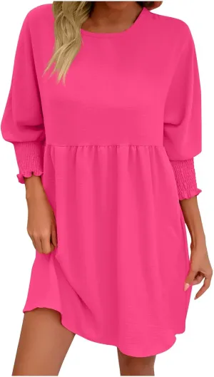 Firzero Summer Dresses for Women 2024 Sexy Skew Collar Sleeveless Sundress Casual Loose Fit Beach Dress Tank Dress