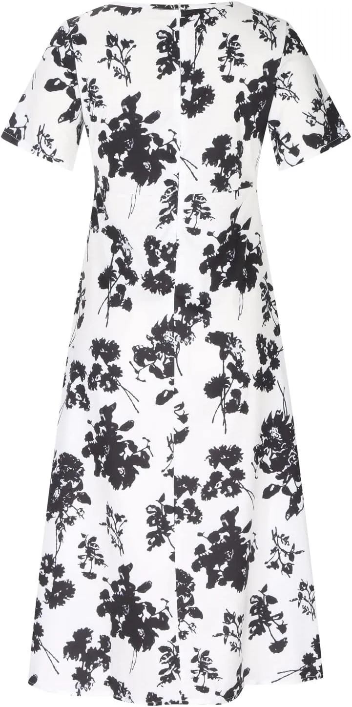 Floral Print Boho Dress for Women 2025 Casual Summer Midi Dress Loose Flowy Long Dresses with Pockets Tshirts Dresses