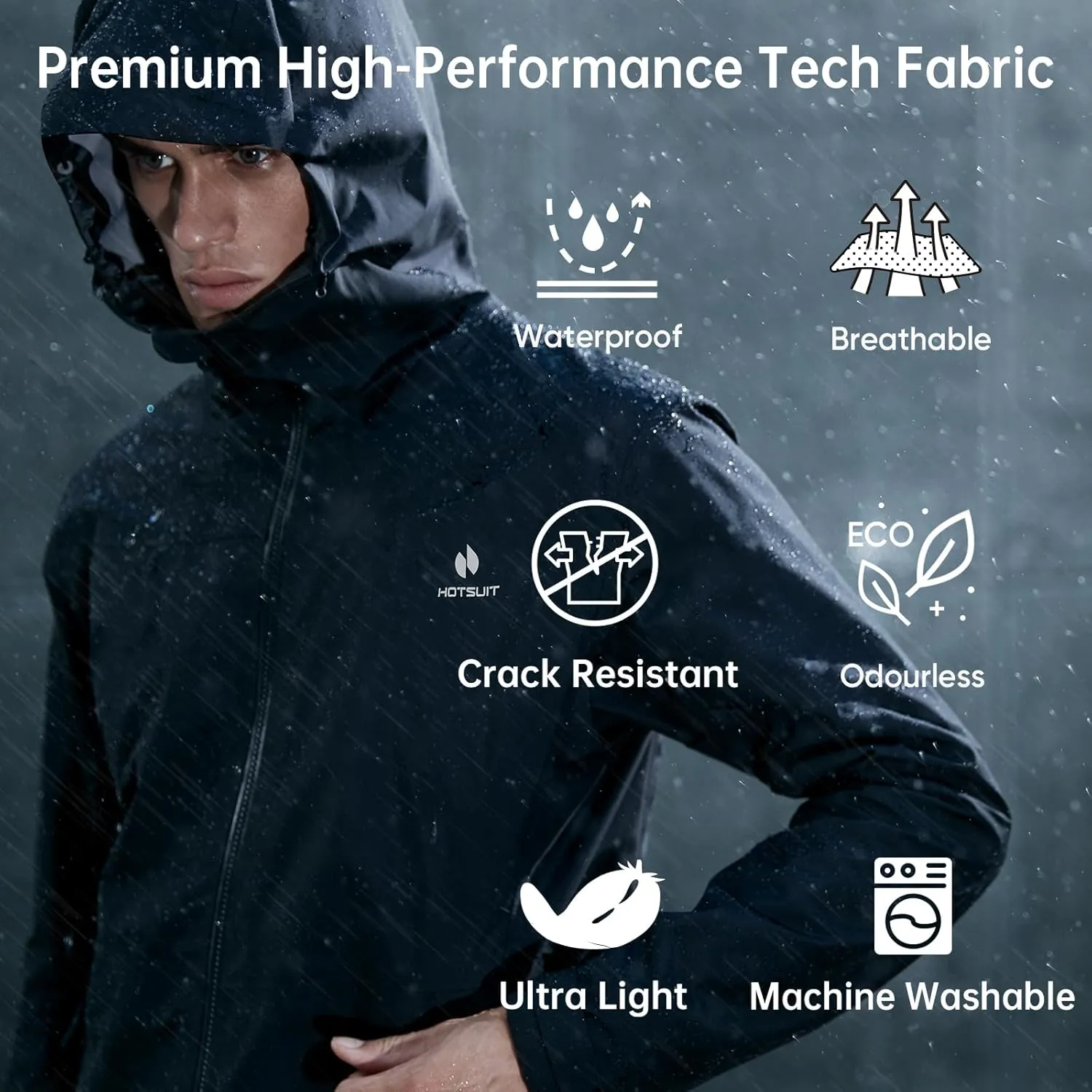 HOTSUIT Sauna Suit for Men Weight Loss Sweat Suit Boxing Exercise Sweat Sauna Jacket Pants