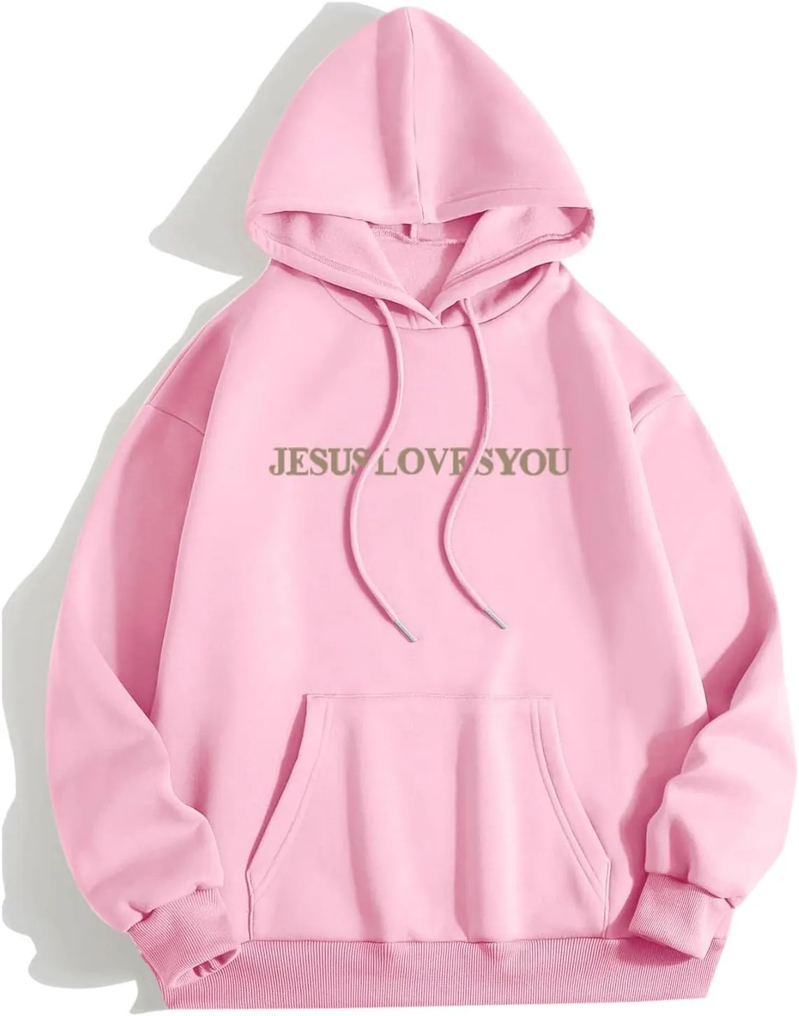 Jesus Loves You Hoodie Womens Christian Sweatshirt Christian Hoodies Oversized Jesus Sweatshirt Long Sleeve Pullover