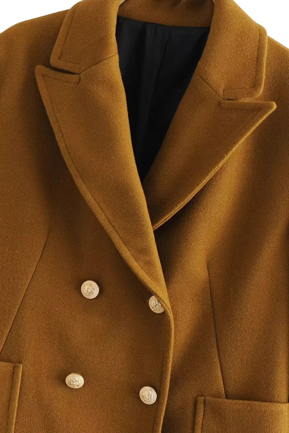 'Kathlene' Double Breasted Mid-Length Jacket