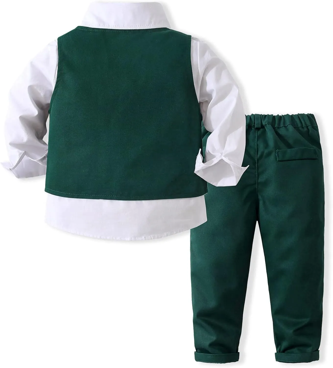 Kimocat Baby Boy Clothes Outfit Suit Long Sleeve Gentleman Tuxedo Vest Wedding Birthday Party Suit