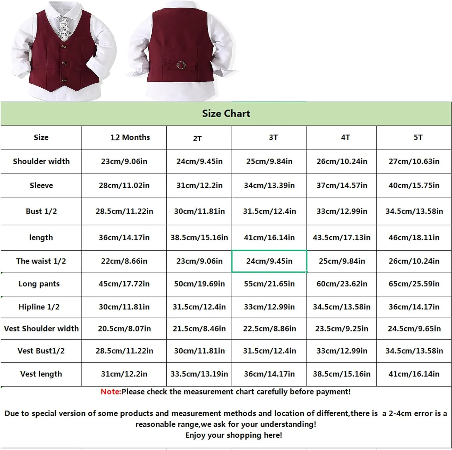 Kimocat Baby Boy Clothes Outfit Suit Long Sleeve Gentleman Tuxedo Vest Wedding Birthday Party Suit