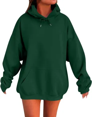 lcyhony Womens Fleece Oversized Hoodies Y2k Fashion Cute Sweatshirts Casual Loose Long Comfrt Hoodies Pullover with Pockets