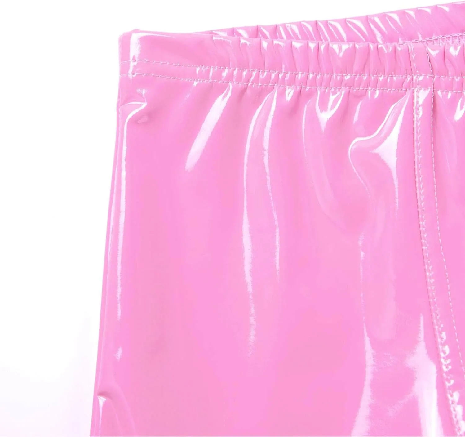 Men's Faux Leather Low Rise Pouch Trunks Shorts Underwear Hot Pants Bikini Briefs
