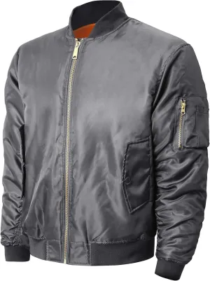 Mens MA-1 Flight Bomber Jacket Active Casual Military Outwear