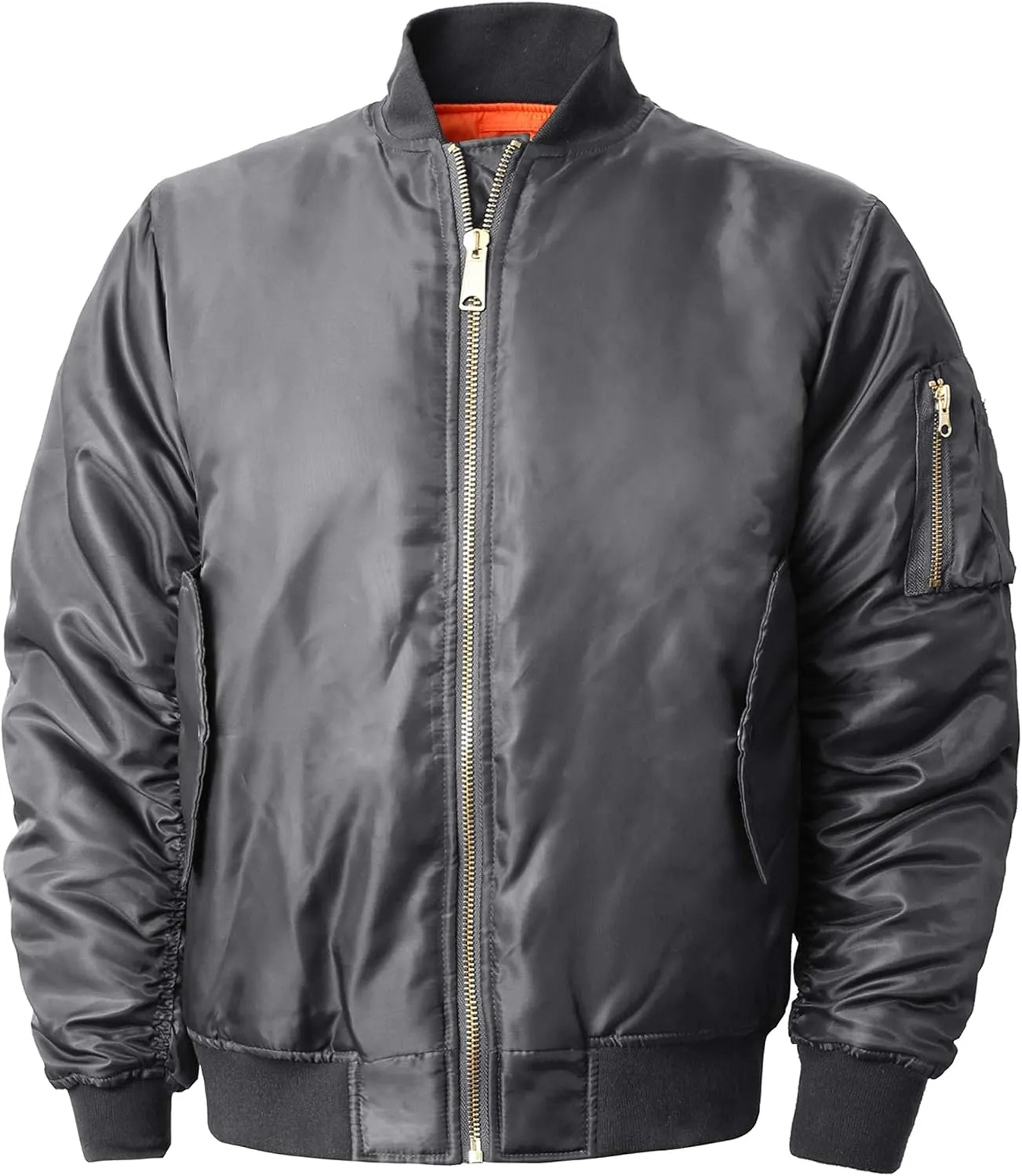 Mens MA-1 Flight Bomber Jacket Active Casual Military Outwear