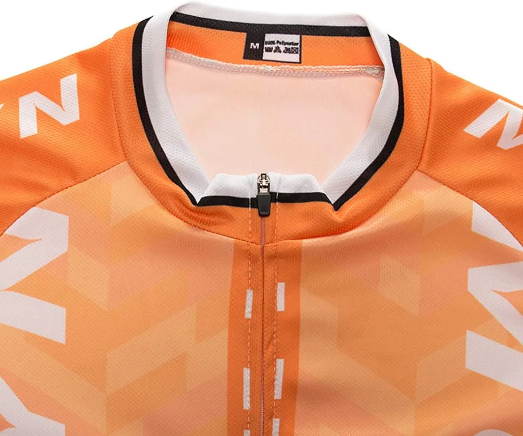 Men's Quick-Dry Cycling Jersey Set Road Bike Bicycle Shirt   Bib Shorts with 9D Gel Pad MTB Riding Clothing Kit