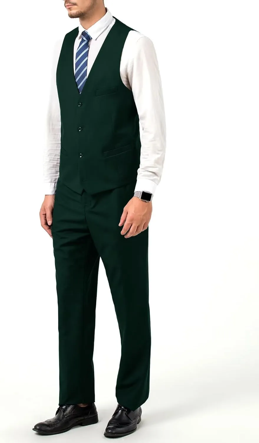 Men's Suit 3 Pieces Slim Fit Wedding Suit for Men Formal Prom Tuxedo Bussiness Suit Jacket Vest Pants with Tie