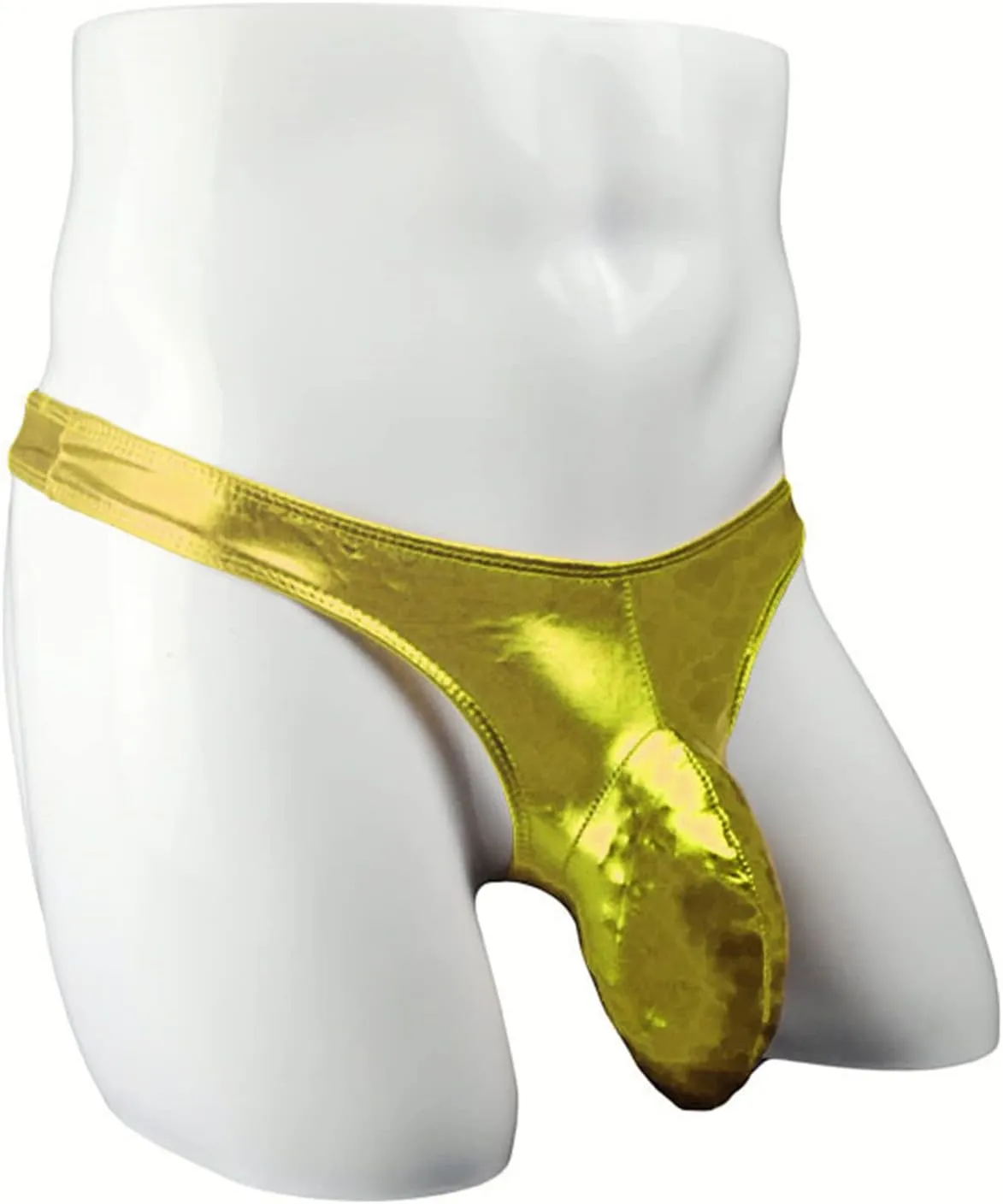 Mens Thongs Leather Underwear Sexy Low Rise Jockstrap Bikini Briefs Long Bulge Pouch Elephant Nose Underwear For Men