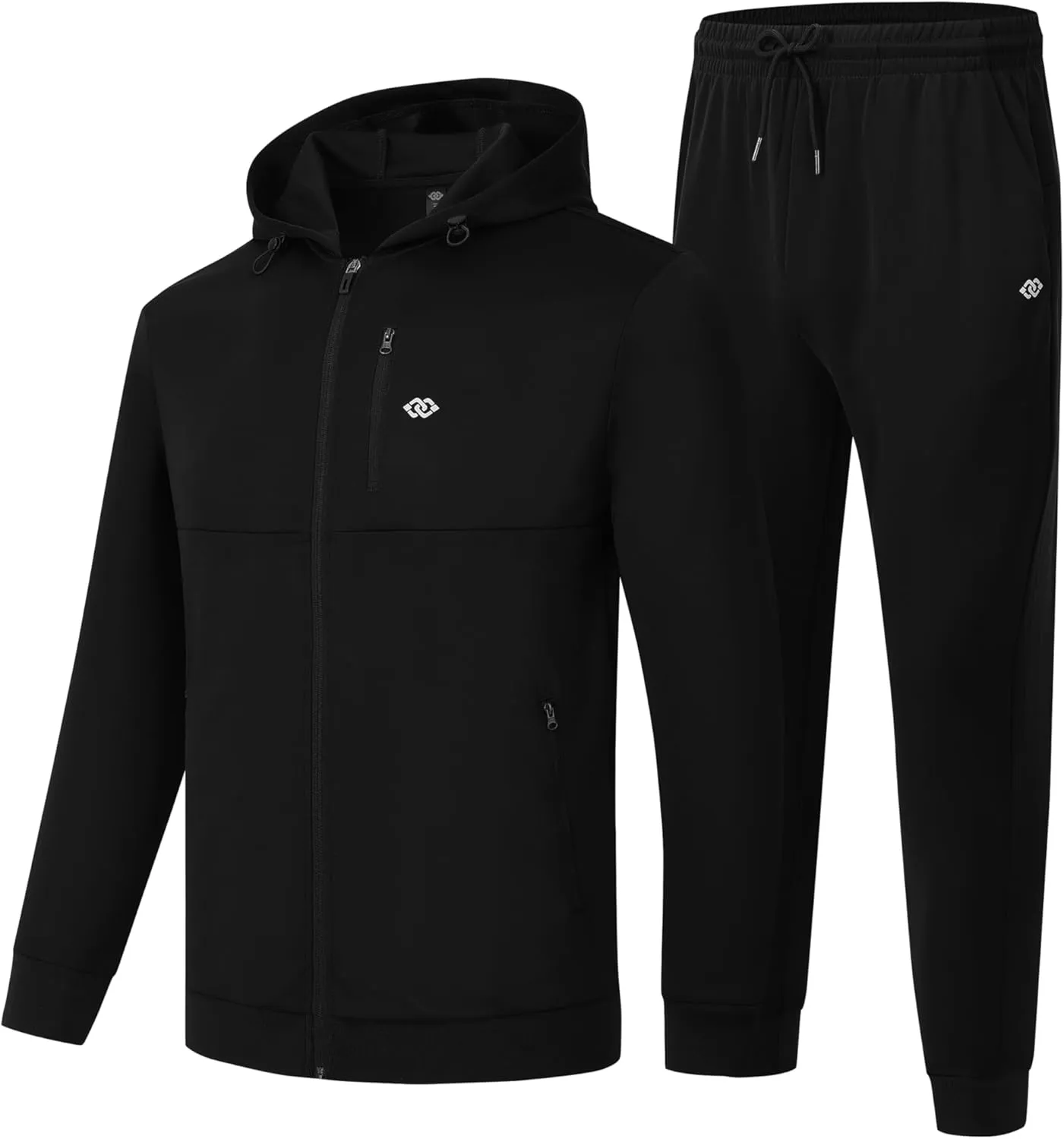 MoFiz Men's Tracksuits Set Full Zip Running Sweatsuit For Men Long Sleeve Causal 2 Piece Outfits Jogging Suits