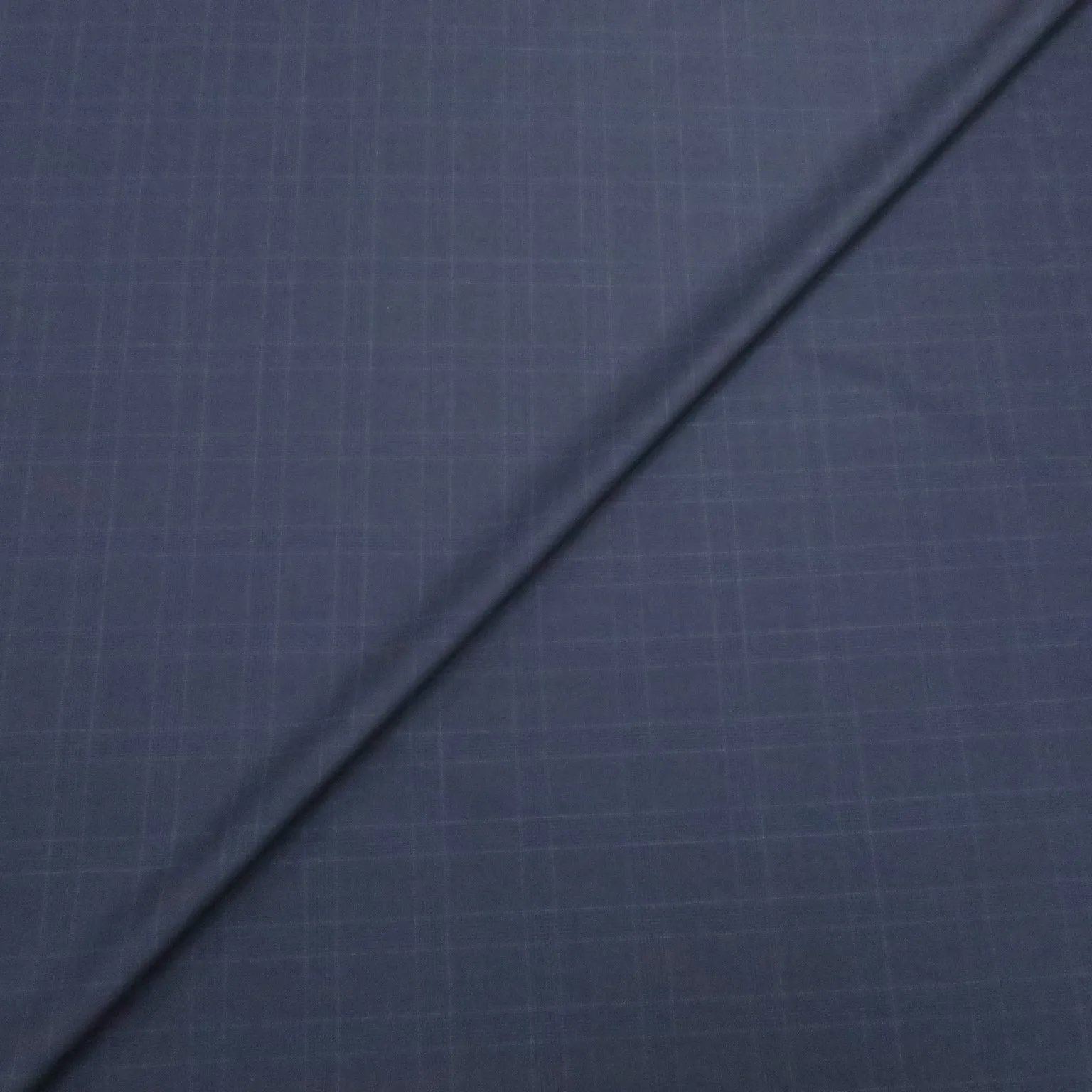 Navy Plaid Sustainable Wool 100% Wool Millenial Dormeuil Fabric