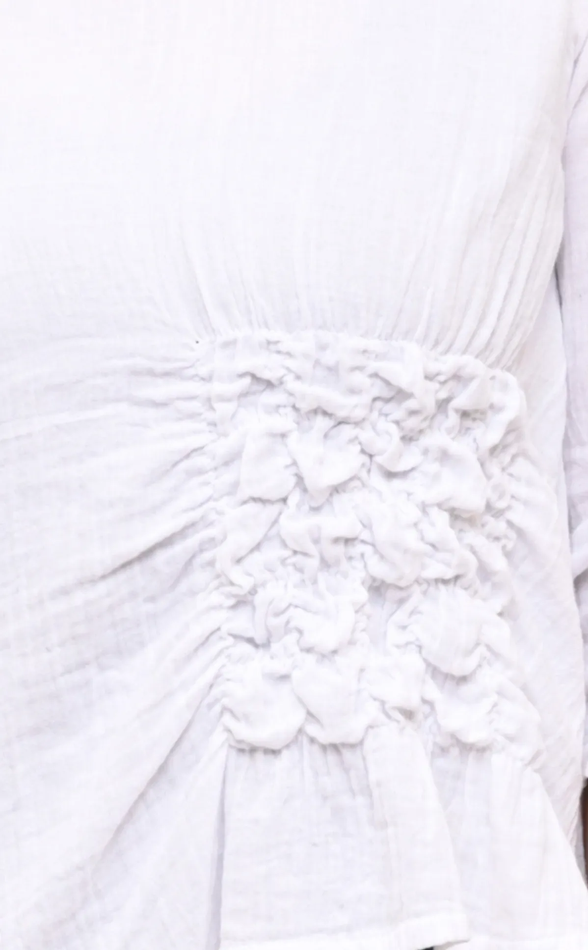 Olga Womens Top Gauze in White