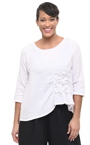 Olga Womens Top Gauze in White