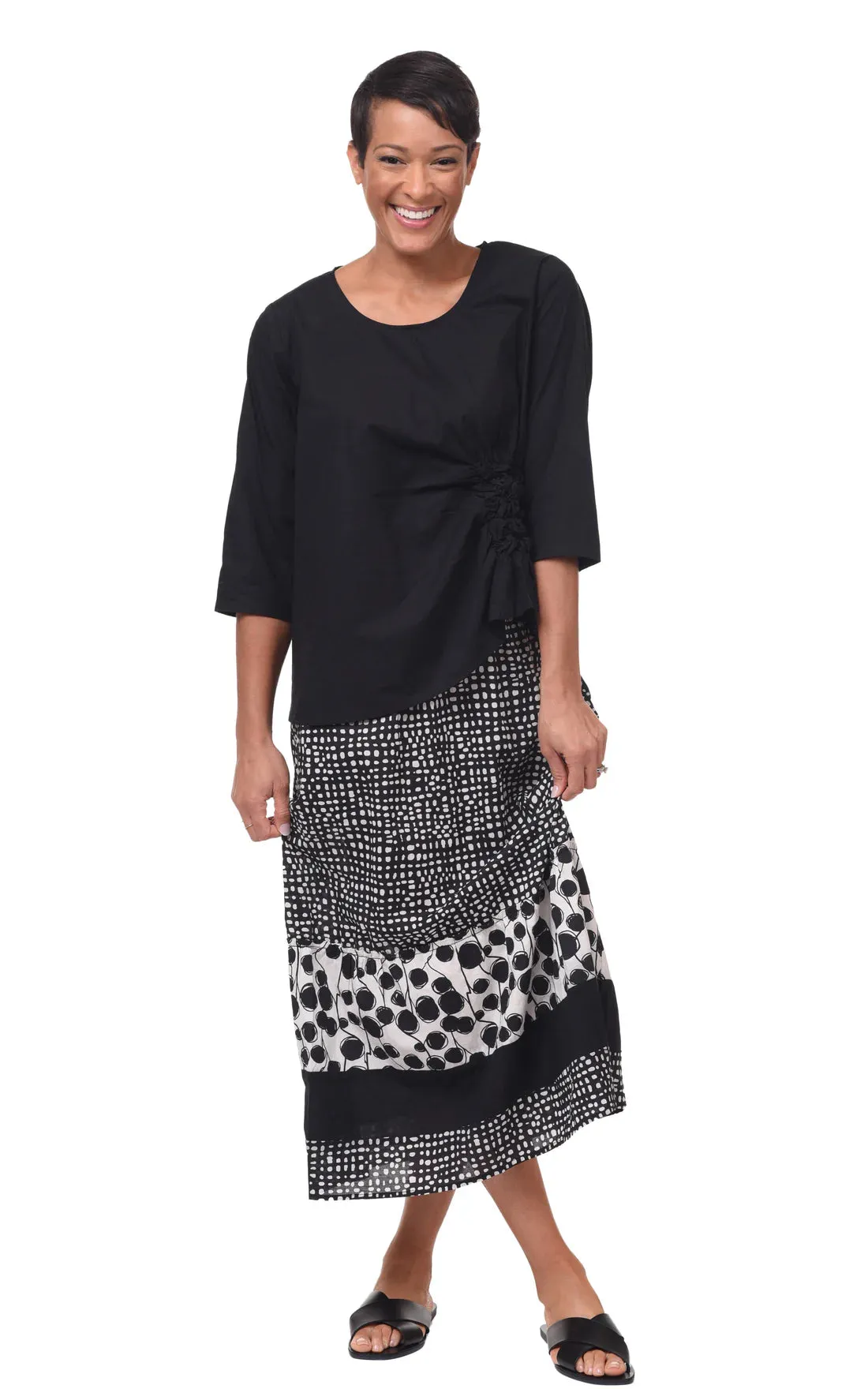 Olga Womens Top in Black