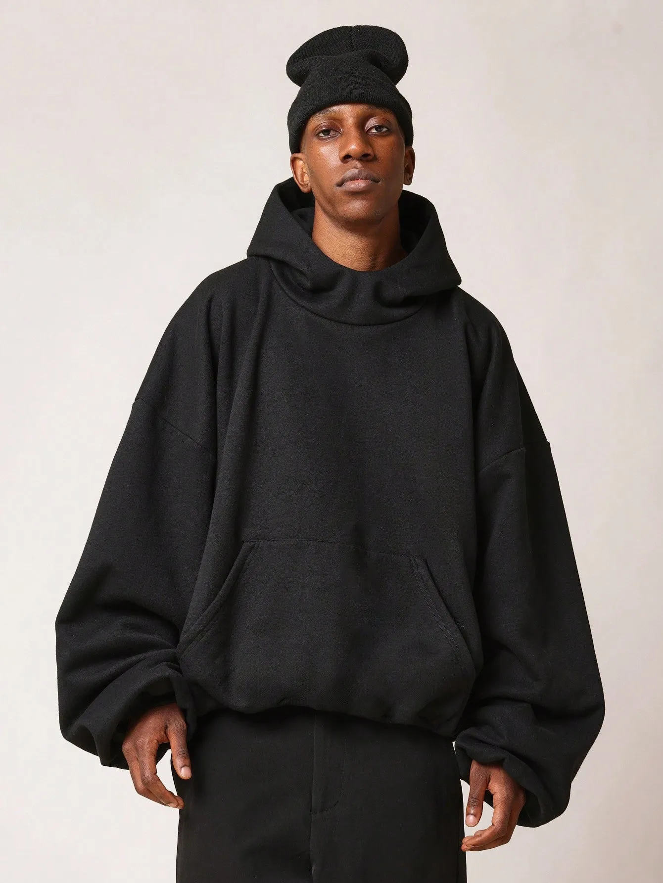 Oversized Funnel Neck Super Premium Heavyweight Essential Hoodie