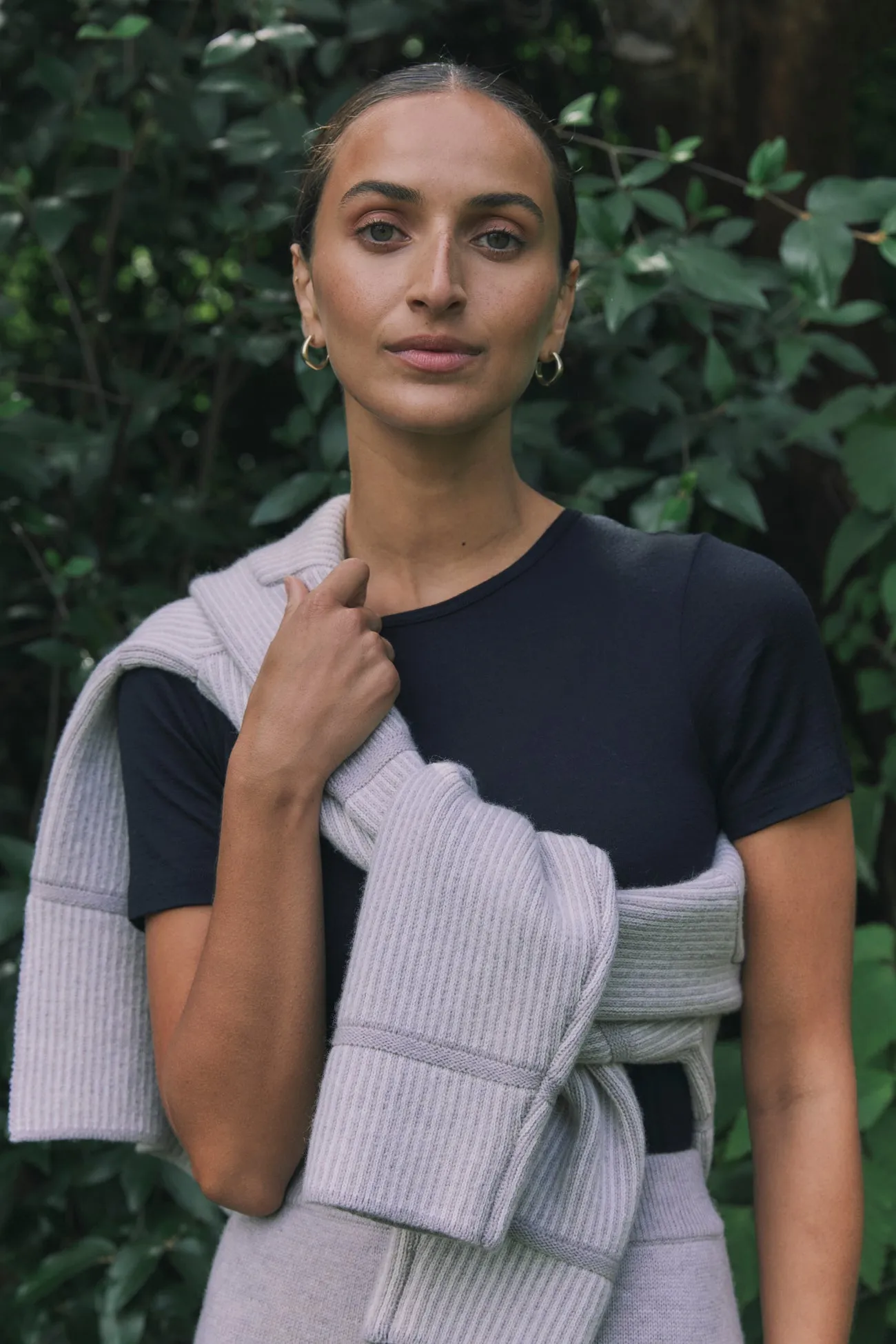 Pin Stripe Funnel | Light oat