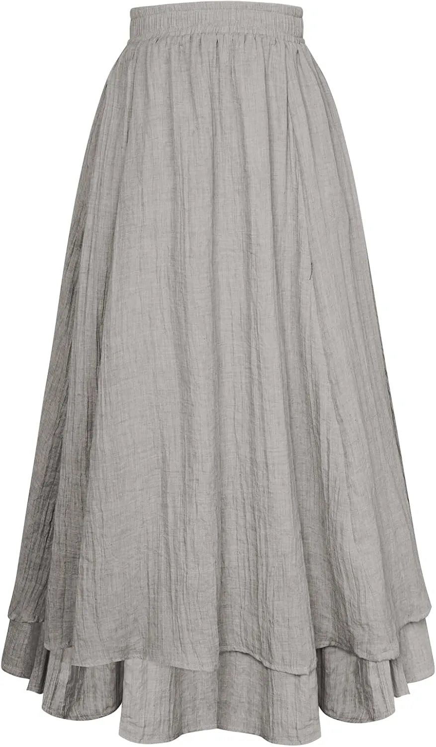 Scarlet Darkness Renaissance Maxi Skirt for Women Flowy Long Boho Skirts with Pockets