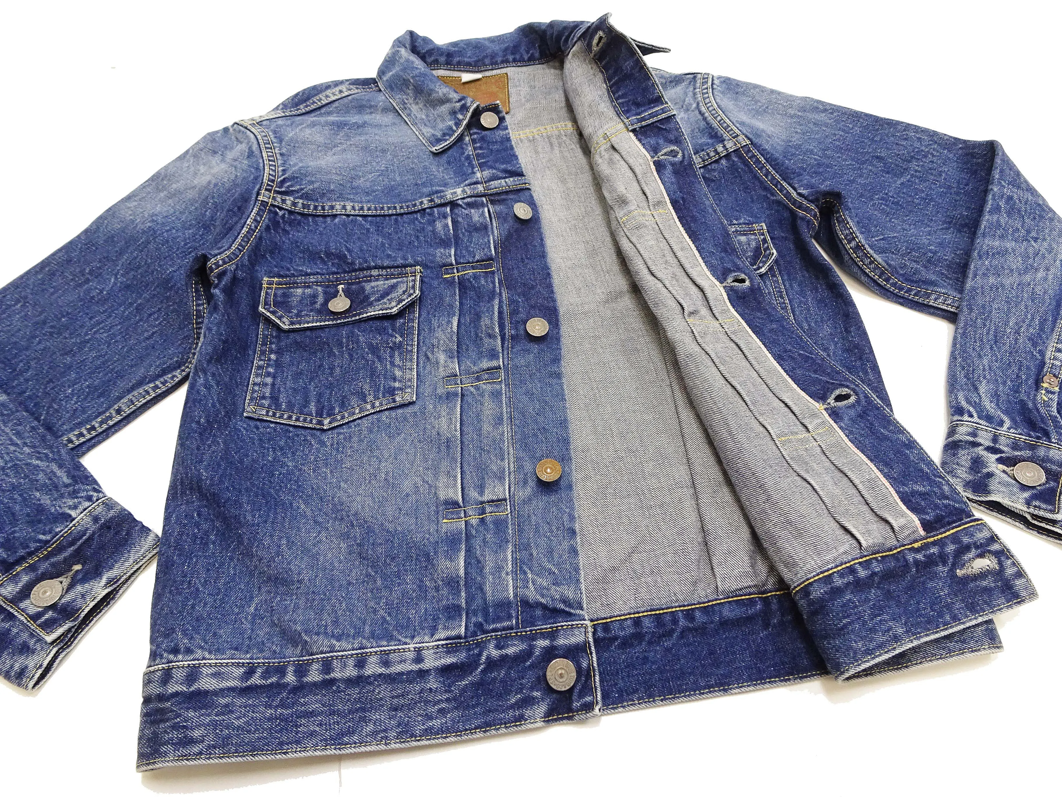 Sugar Cane Faded Denim Jacket SC11953SW Men's Type 2 Style Jean Jacket SC11953SW-429