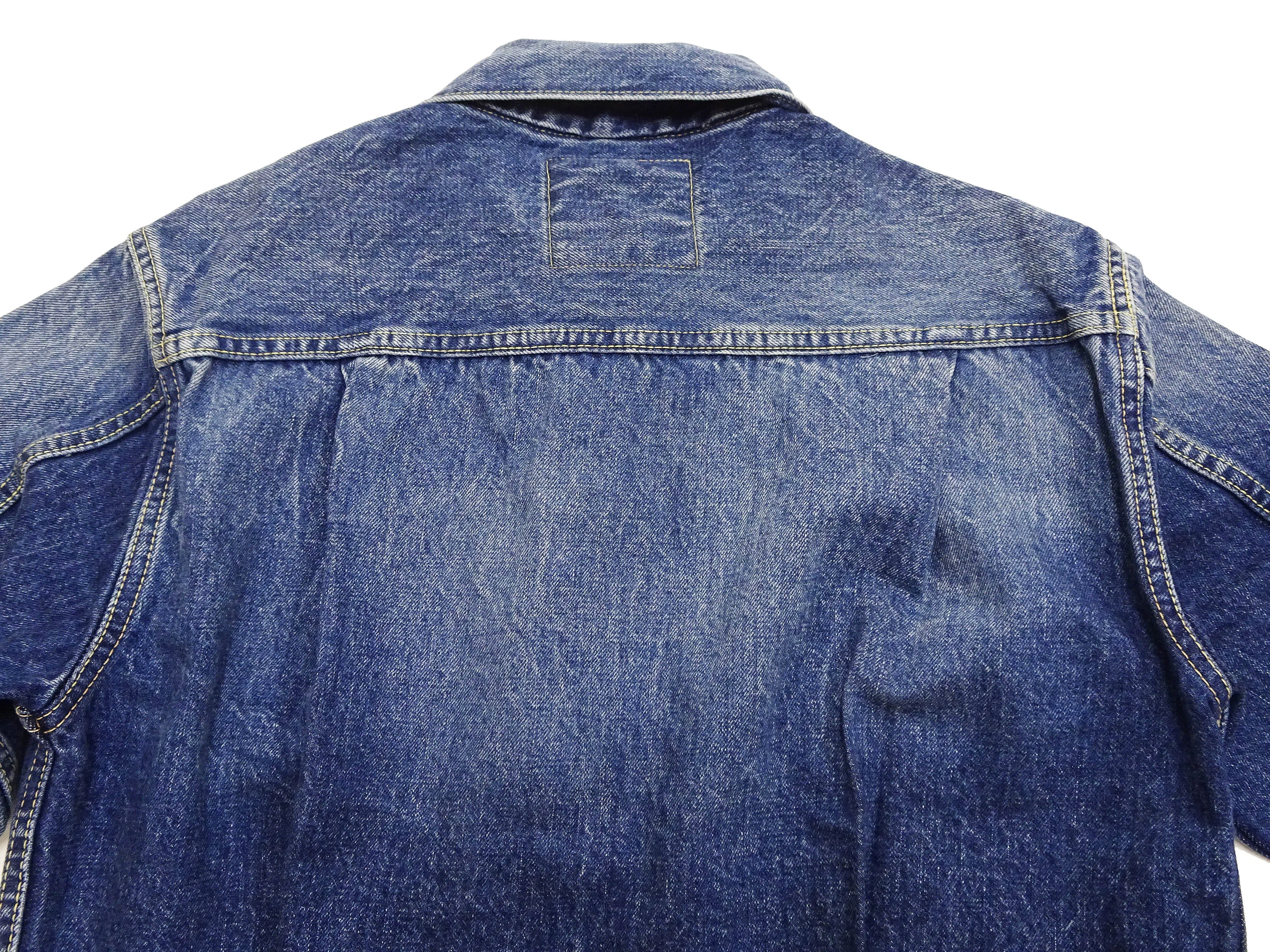 Sugar Cane Faded Denim Jacket SC11953SW Men's Type 2 Style Jean Jacket SC11953SW-429