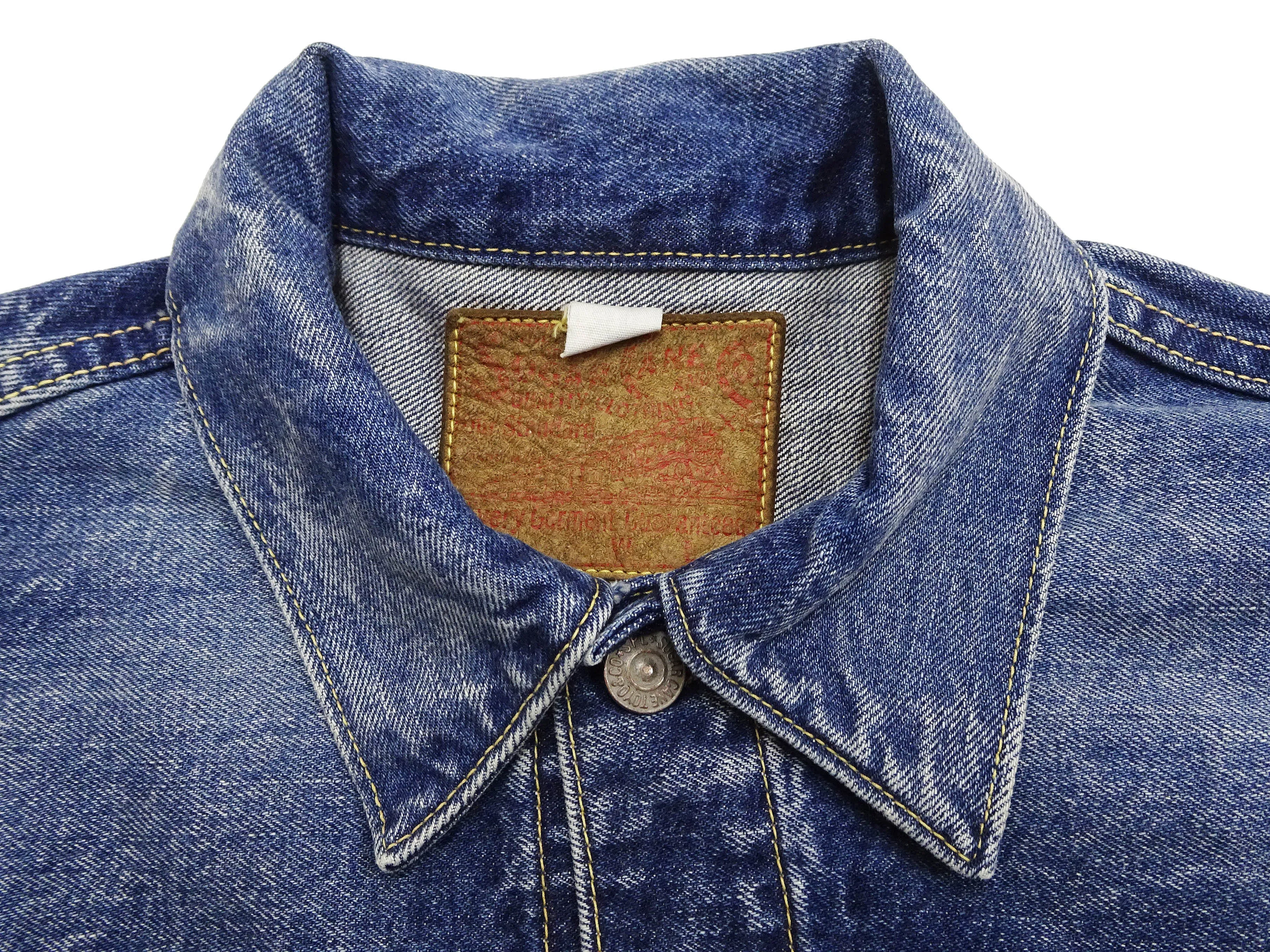 Sugar Cane Faded Denim Jacket SC11953SW Men's Type 2 Style Jean Jacket SC11953SW-429