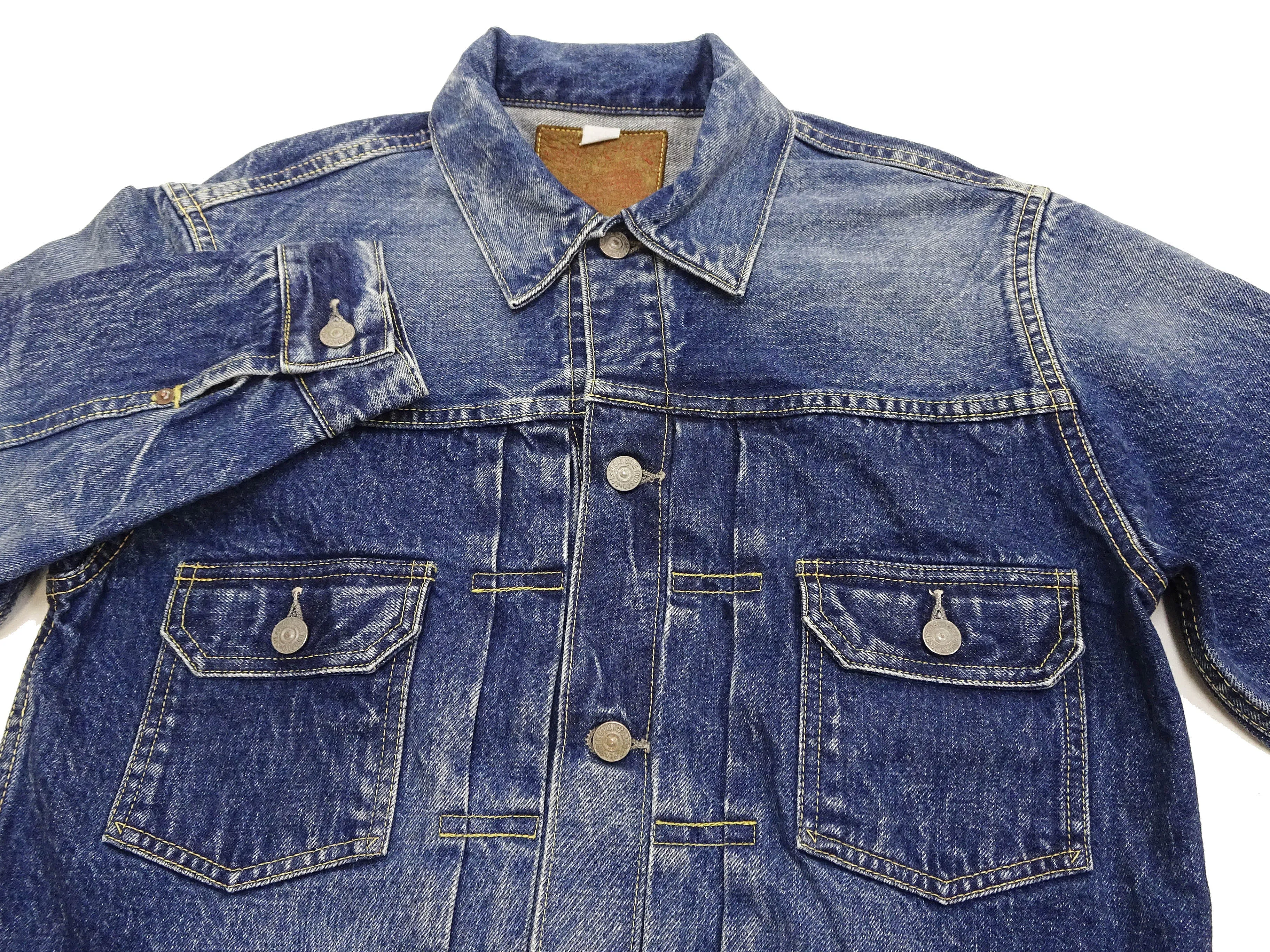 Sugar Cane Faded Denim Jacket SC11953SW Men's Type 2 Style Jean Jacket SC11953SW-429